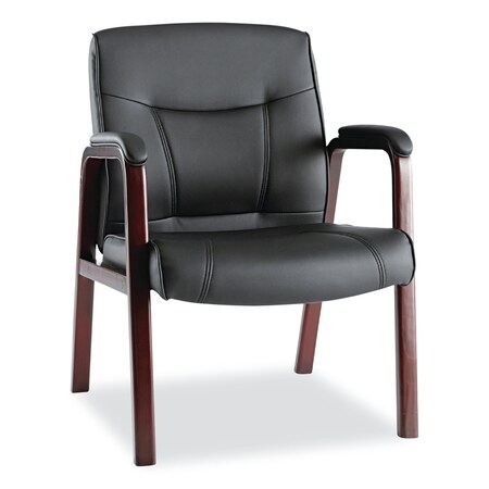 Alera Madaris Chairs/Stools, Black Seat, Black Back, 25.39" W 25.98" L 35.62" H, Padded Arch ALEMA43ALS10M